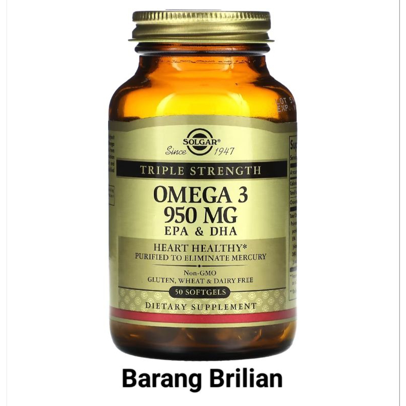 Solgar Omega 3 EPA & DHA Triple Strength 950 mg 50 Softgels