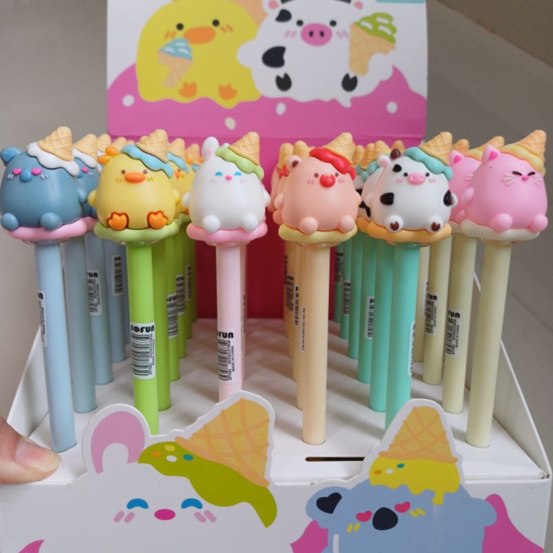 

Pulpen pena gel SOFUN 243-36 CUTE ANIMAL ICE CREAM