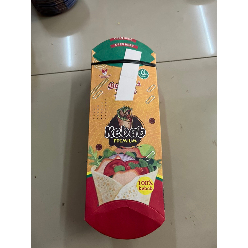 

100 pcs kertas kebab mini/kemasan kebab/dus kebab/wadah kebab