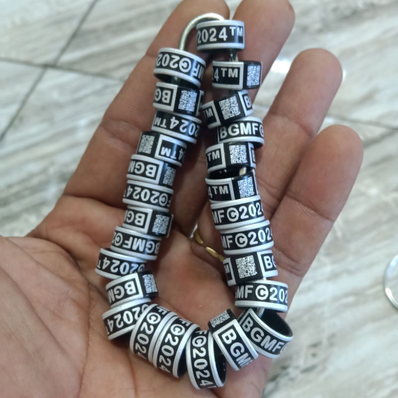 15 biji request nama nohp ring merpati showking / merpati king / 10mm