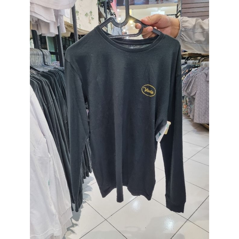 SALE KAOS VISSLA COWOK, KAOS HITAM LENGAN PANJANG PRIA TSHIRT COWOK