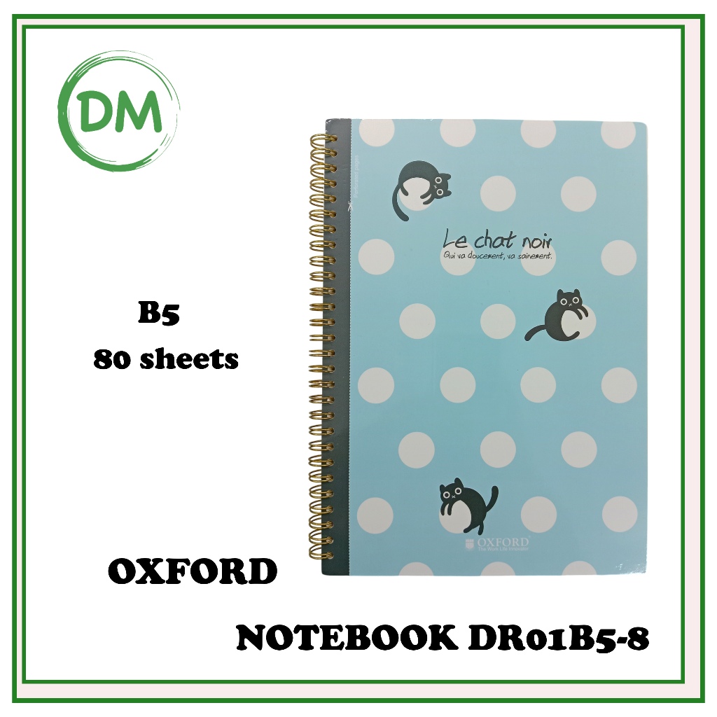 

DR01B5-8 OXFORD NOTEBOOK 80 SHEETS