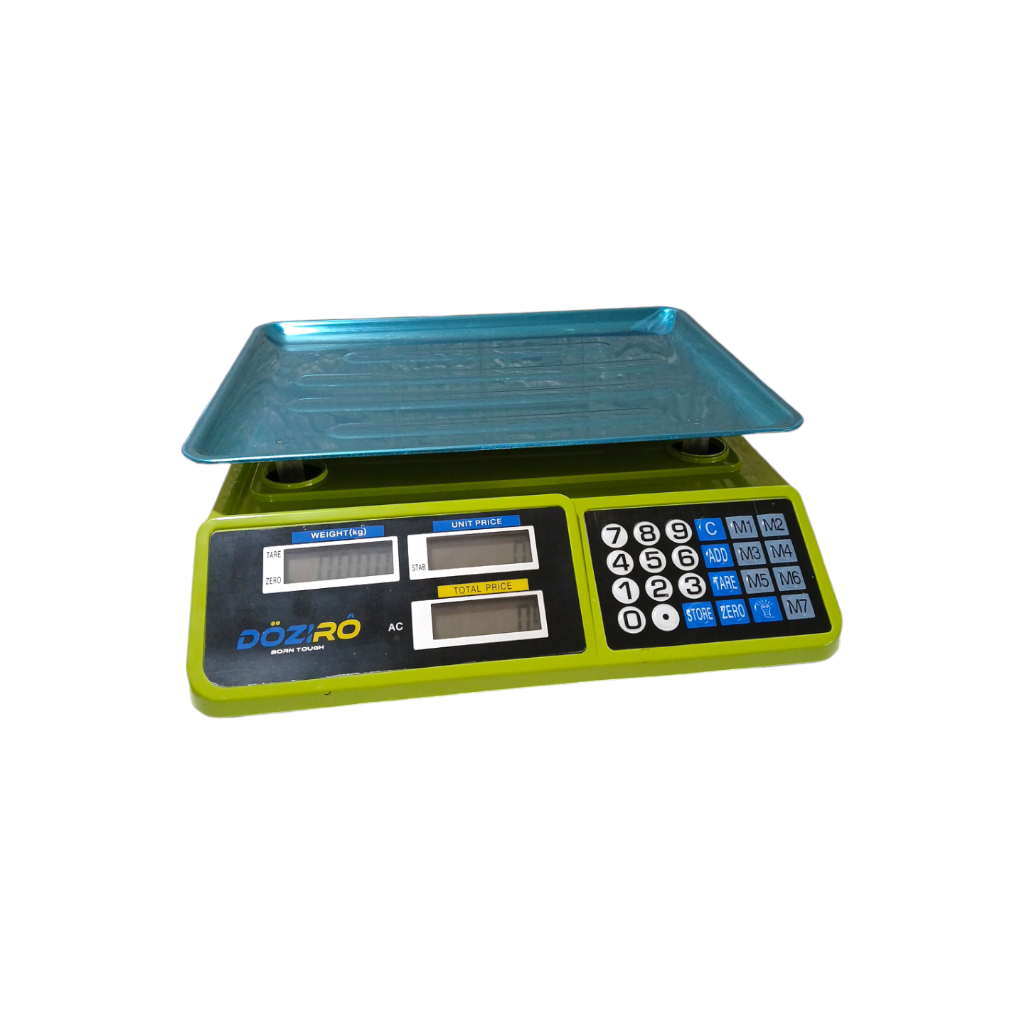 Doziro Timbangan digital 40kg / Timbangan duduk buah & laundry Double Display