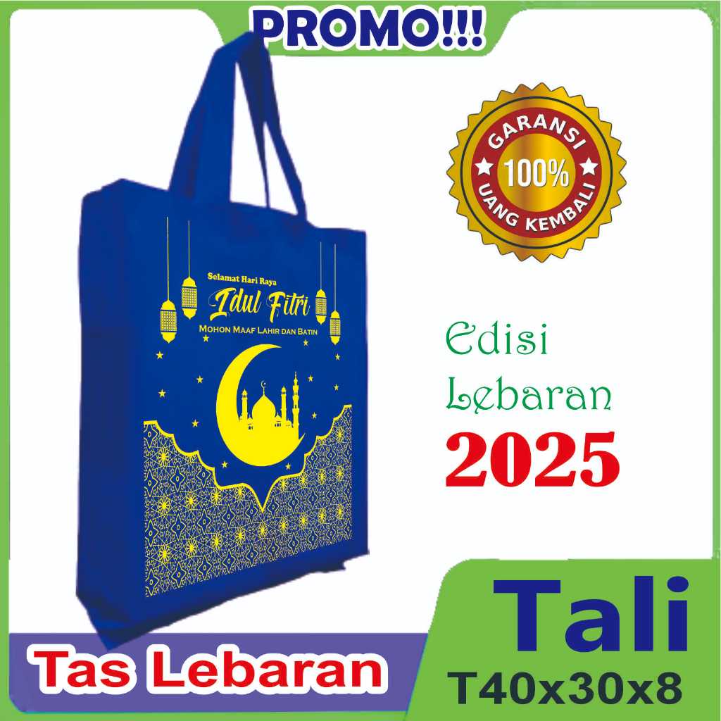 

PROMO TAS PARCEL LEBARAN T40x30x8 Lipat Samping isi 12 PCS (1 LUSIN)