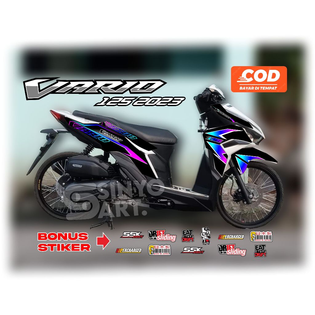 stiker vario 125 new 2023 striping custom