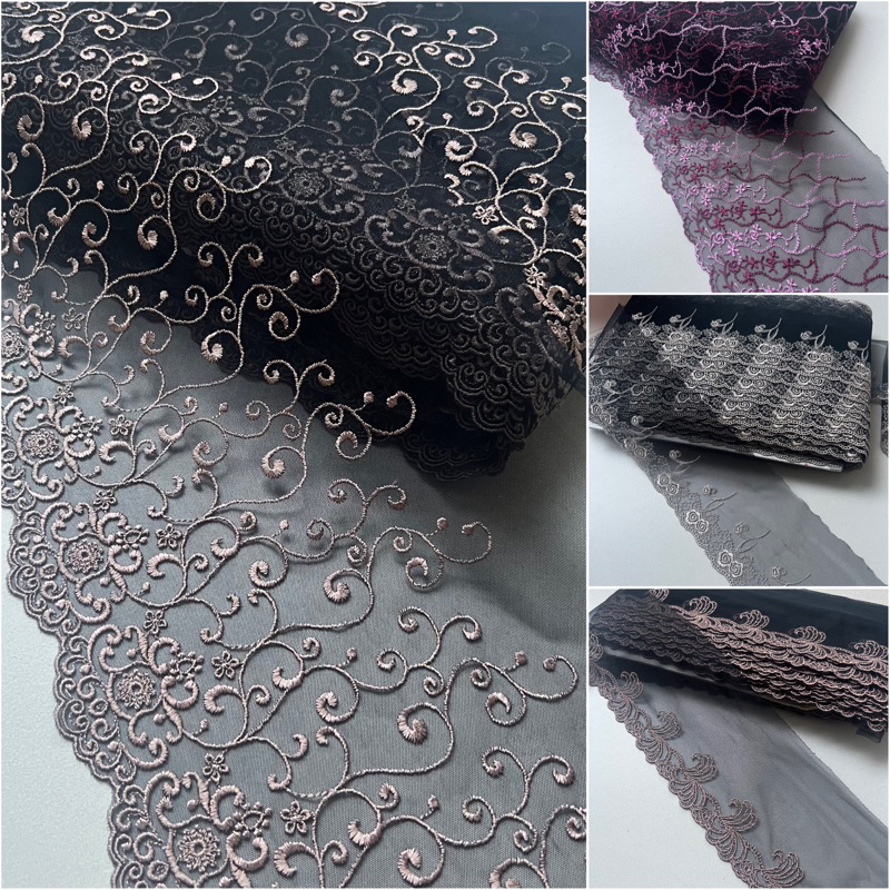 renda tile lebar 11-22cm harga permeter