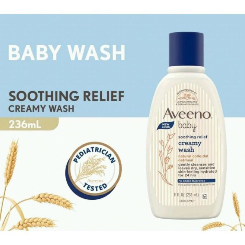 aveeno baby soothing creami wash