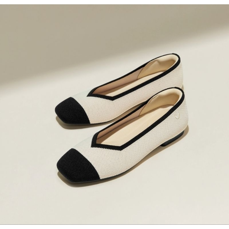 Vivaia Margot 2.0 Cream Ivory & Black Size 37,5