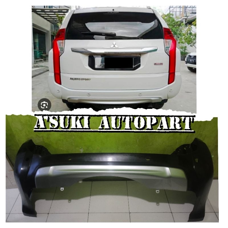 bemper bumper belakang pajero sport 2018
