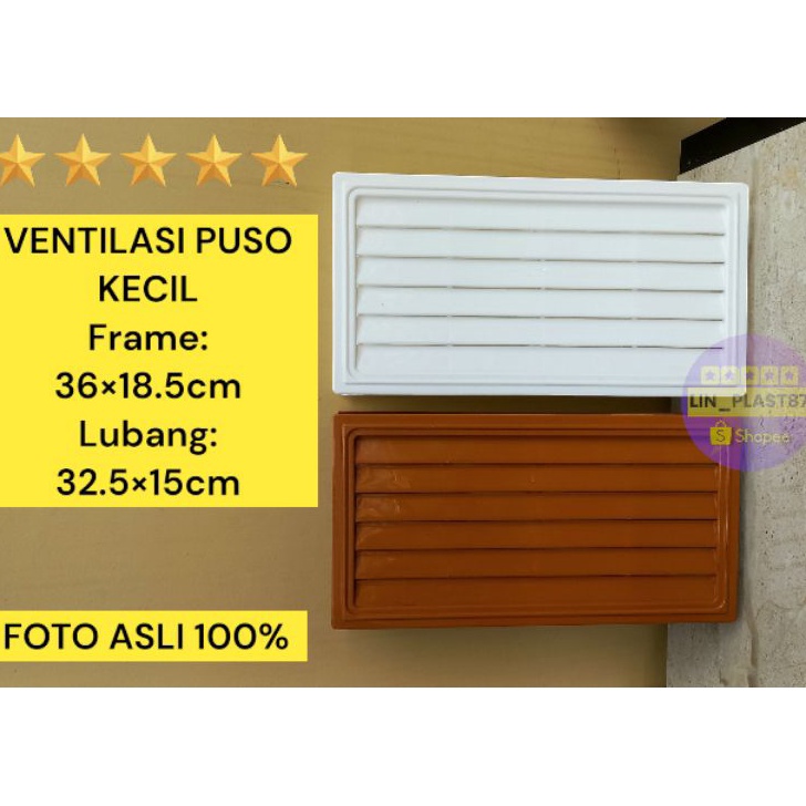 MEGA JALUSI PVC PLASTIK  VENTILASI UDARA PINTU KAMAR MANDI  TOILET  KISIKISI UDARA MERK PUSO
