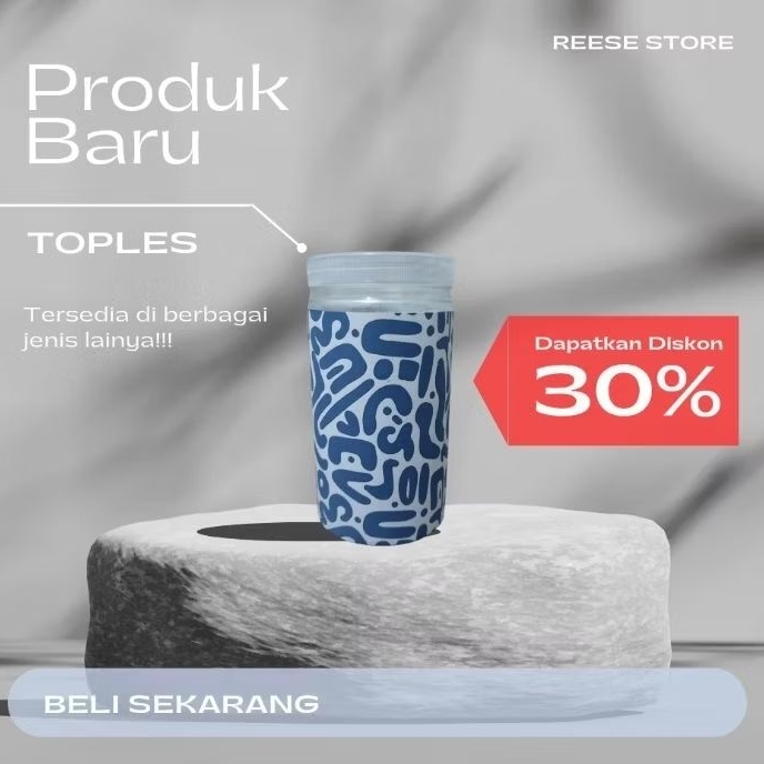 Toples Jajan Lebaran - Toples Jajan - Toples Shabby - Toples Custom - Toples Lucu - Toples Polos