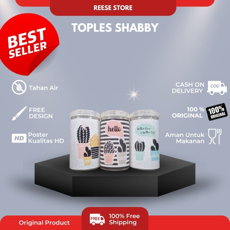 Toples Jajan- Toples Jajan Lebaran-Toples Bumbu- Toples Tabung -Toples Plastik-Toples Shabby Toples-