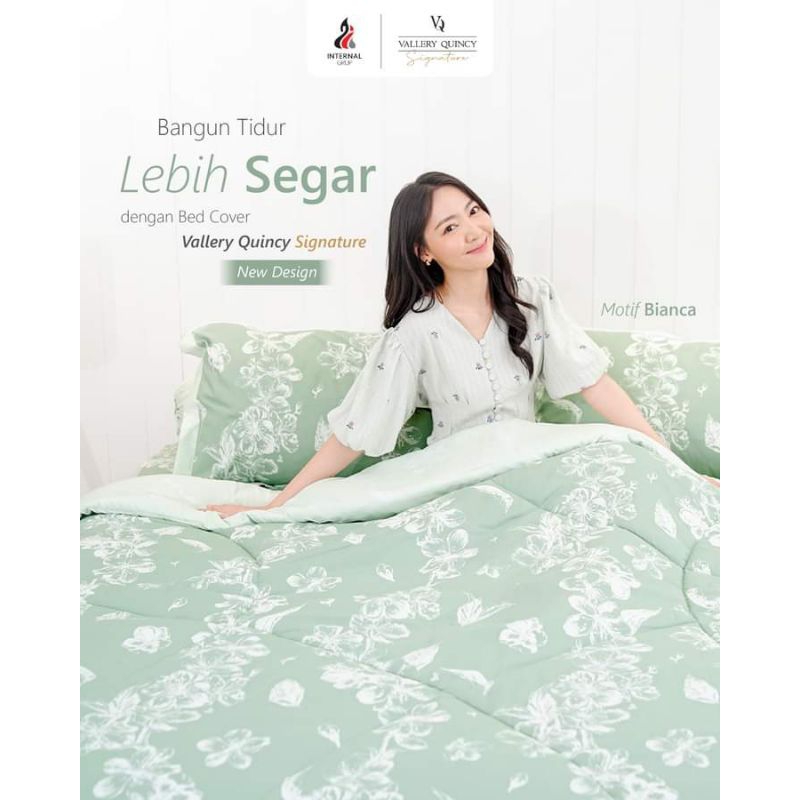 bedcover vallery Quincy ukuran 180×200 100% vallery Quincy original