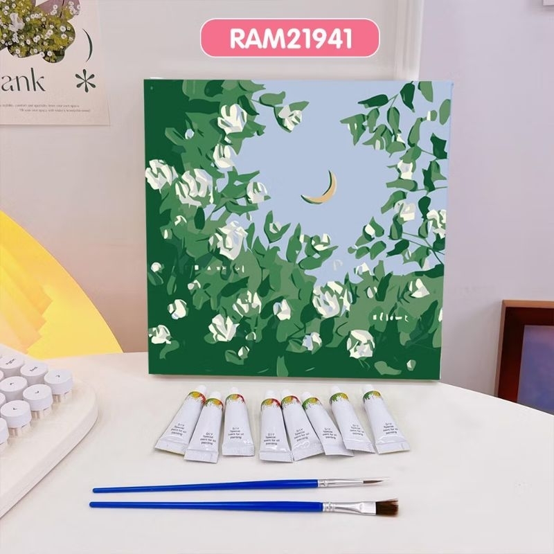 

[LUCU-LUCU] PAINTING BY NUMBER - BUNGA PUTIH DAN LANGIT