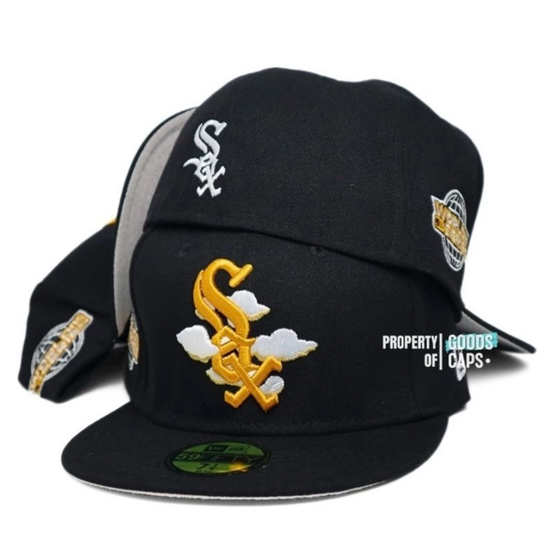 Topi Baseball Sox Fitted Built Up