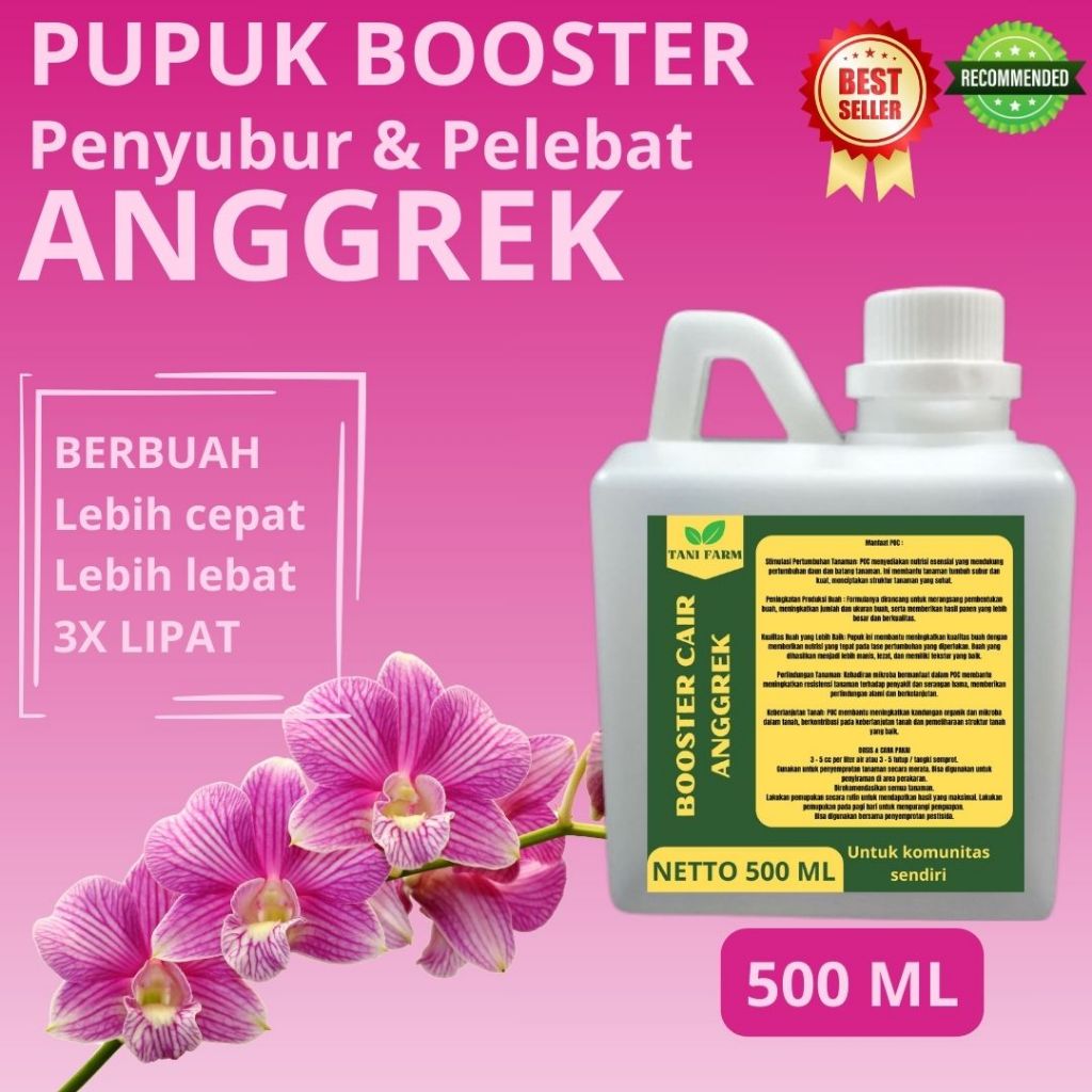 Pupuk Anggrek Agar Lebat dan Berat / Pupuk Anggrek / Pupuk Anggrek Baru Tanam / Pupuk Anggrek Cair