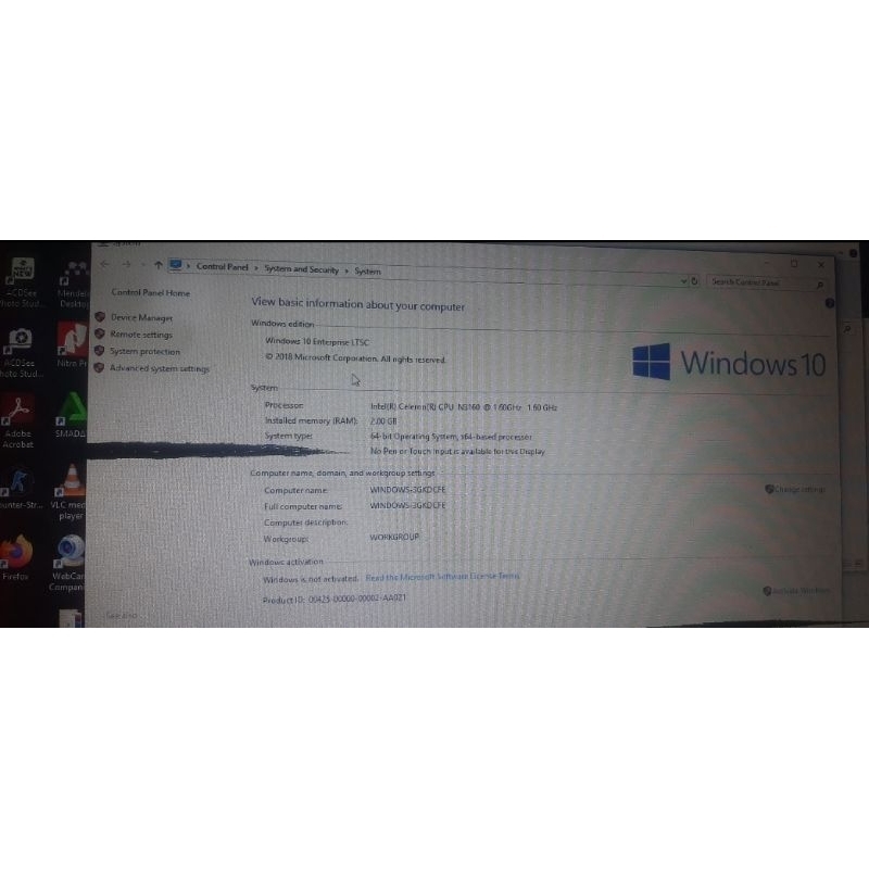 motherboard lenovo ideapad 300 14 celeron n3150 mobo normal Garansi