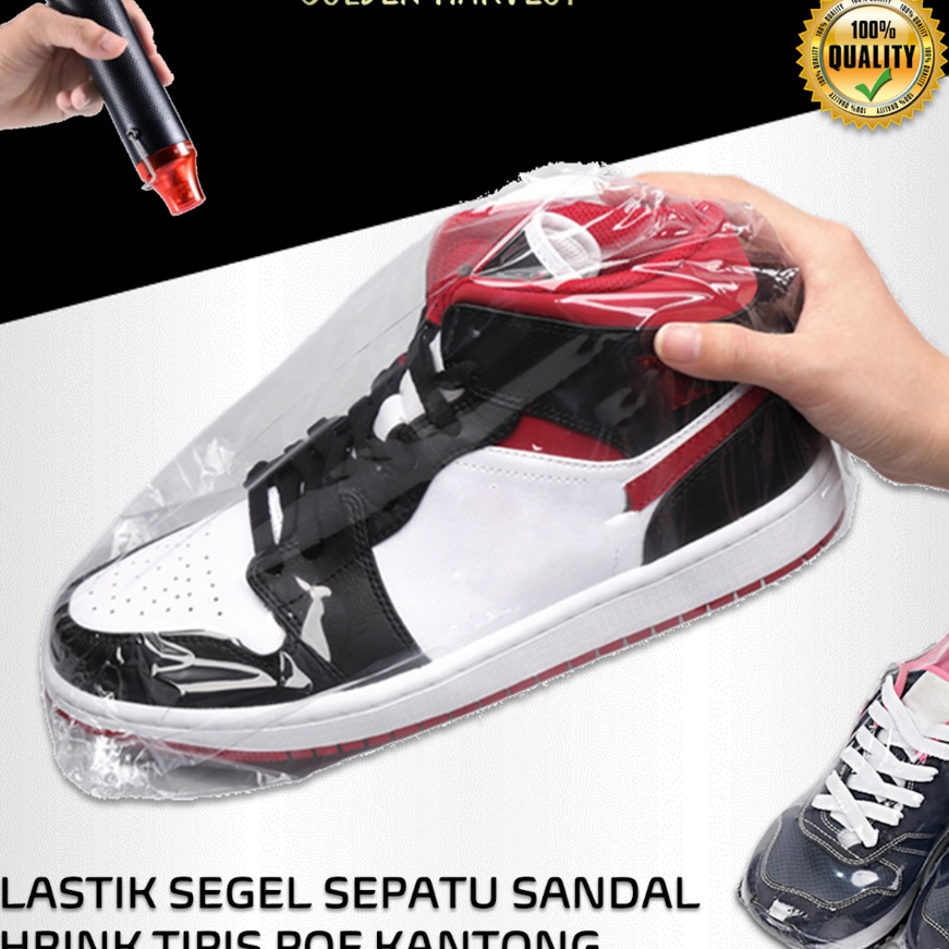 

Premium plastik segel wraping sepatu sendal pof shrink kantong tipis