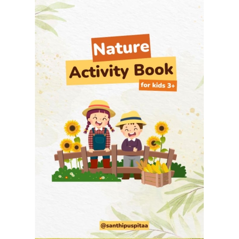 Worksheet Printable Worksheet Activity Kids Nature Activity Book Buku Aktivitas Anak usia 3 tahun