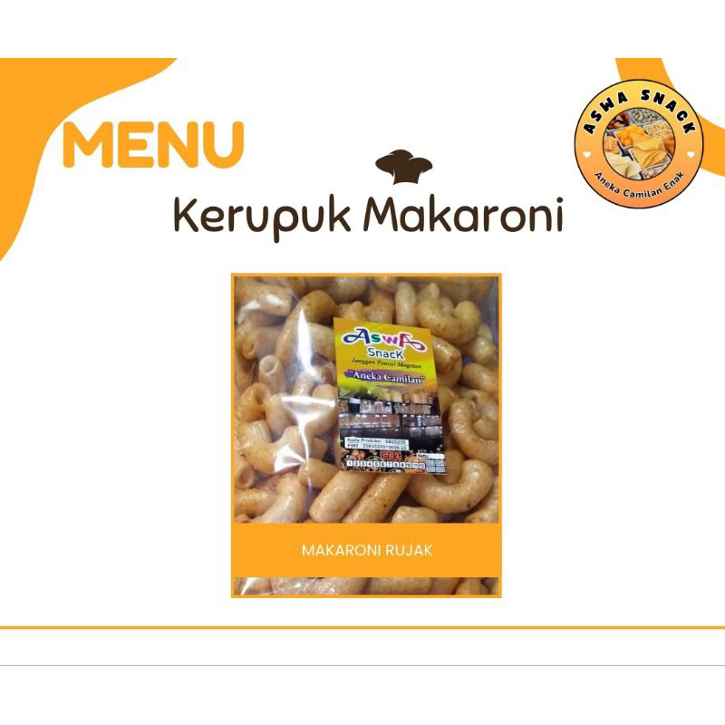 

Camilan Lezat Makaroni Rujak Pedas Manis 200 gr