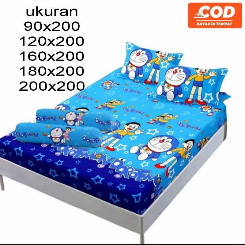 SPREI KARTUN DORAEMON STAR / SPREI KARAKTER / SPREI MOTIF ANAK  / SPREI ANAK ANAK / SPREI MOTIF KART