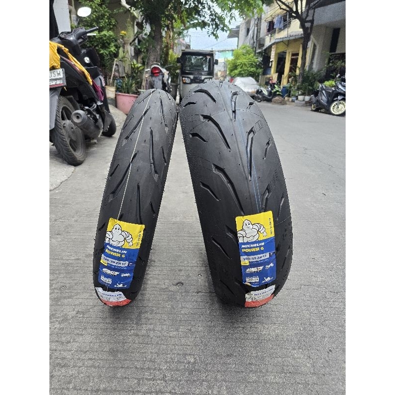 BAN MICHELIN POWER 6 120 70 180 55 R17 IMPOR TUBLES