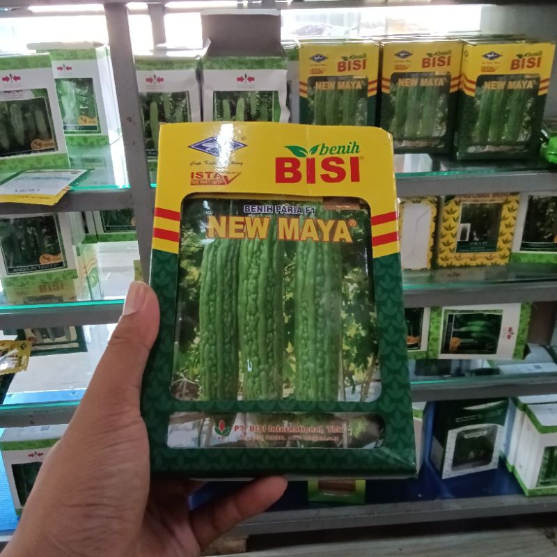

Benih Paria Pare Jumbo New Maya F1 (Tahan Virus) Isi 10 Gram Kadaluarsa 2025 Terbaru - Benih Bisi Cap Kapal Terbang