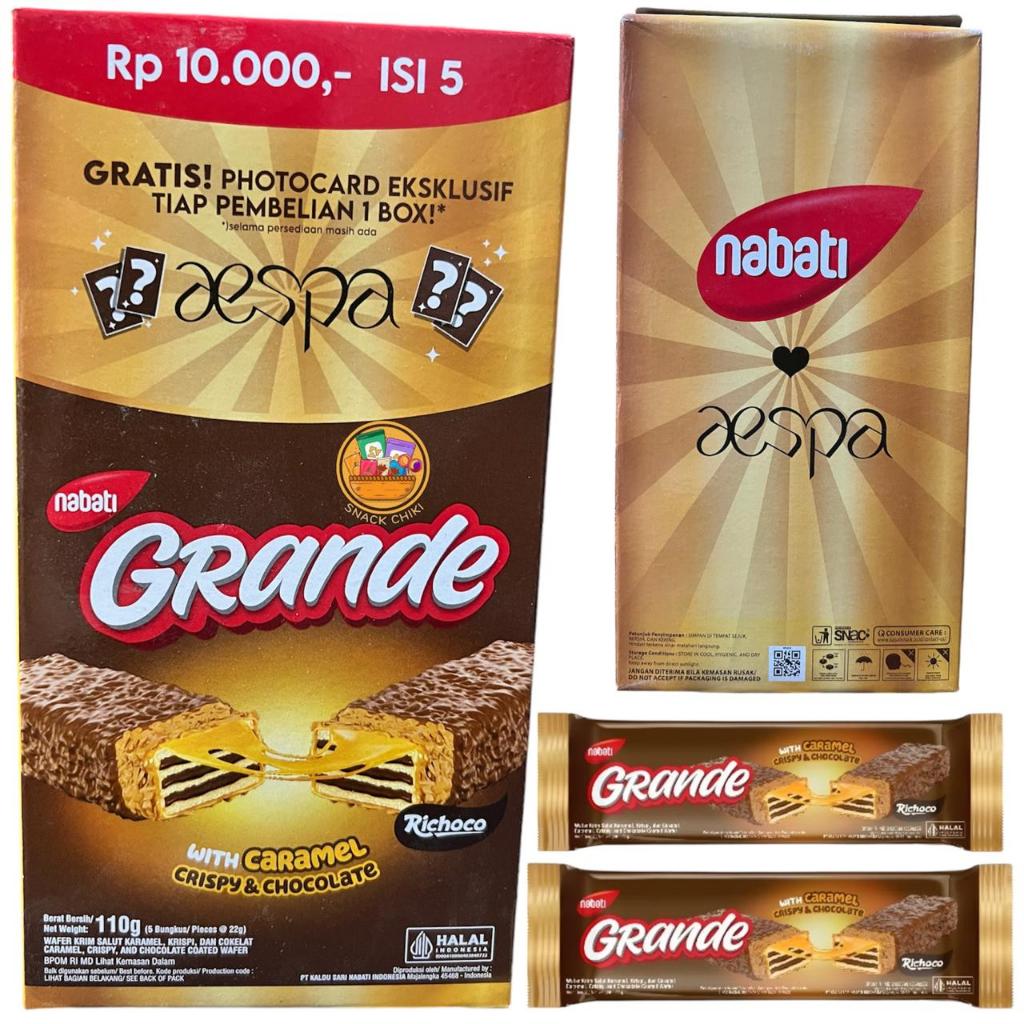 

NABATI GRANDE (aespa) COKLAT GRATIS FOTO CARD ARTIS KOREA DALAM KOTAK