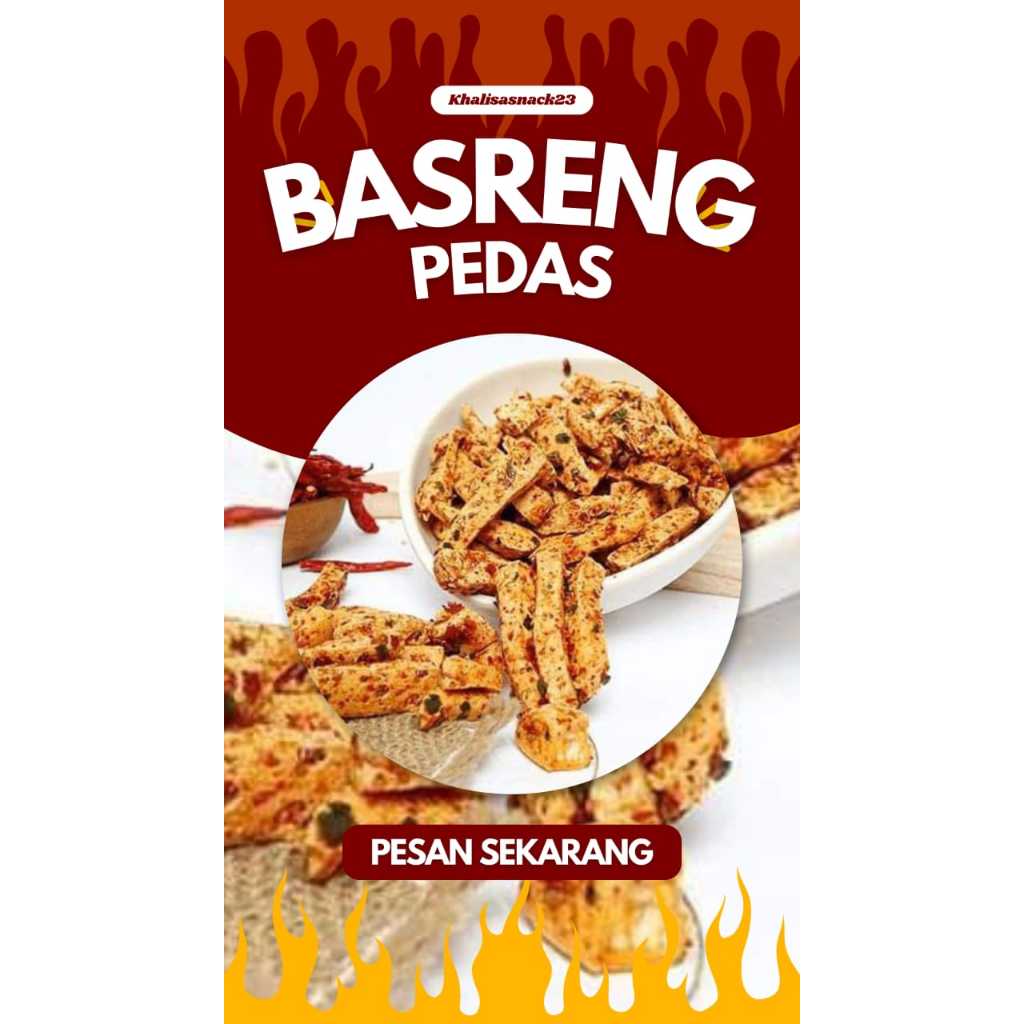 

basreng pedas original daun jeruk/basreng stik bogor [500gr]