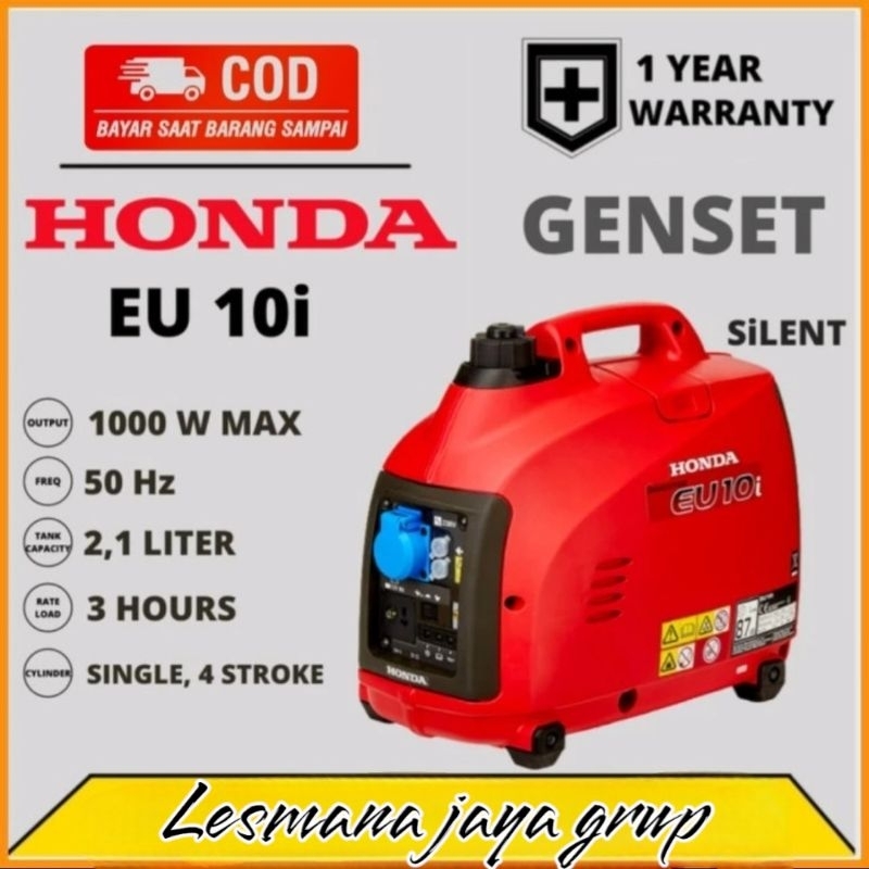 Genset Silent Honda Eu10i Generator Bensin Honda 1000 watt Eu10i