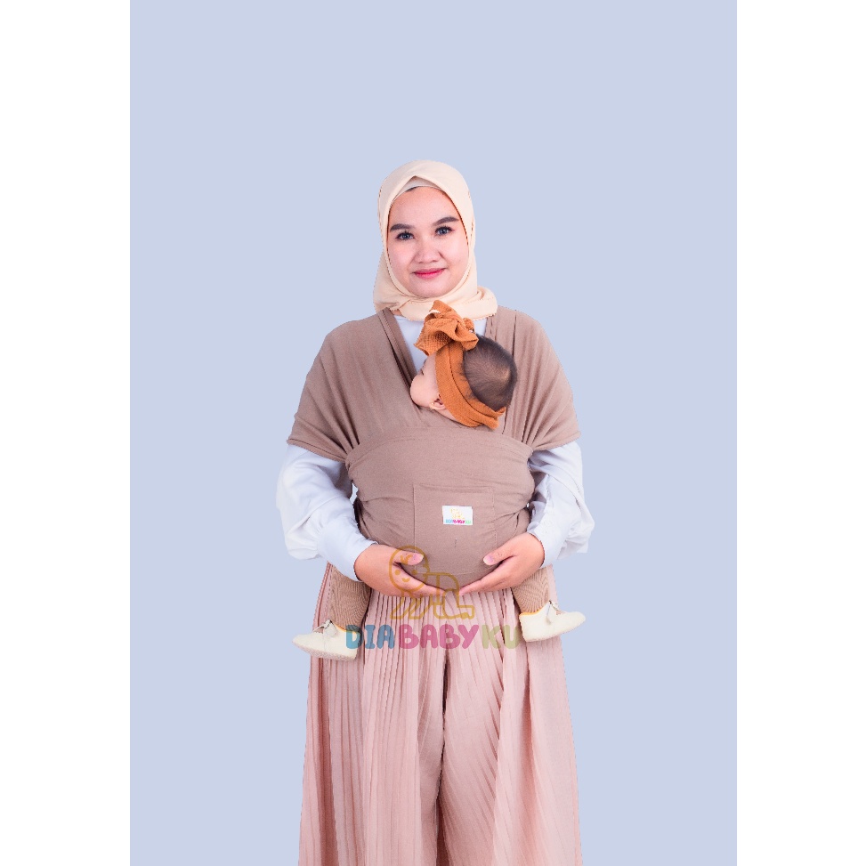 Harga Terbaik DIABABYKU Gendongan Bayi Instan M Shape 3 in 1 Premium Warna Almond