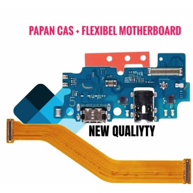 Papan Konektor Cas Samsung A50 + Flexibel Motherboad Samsung A50