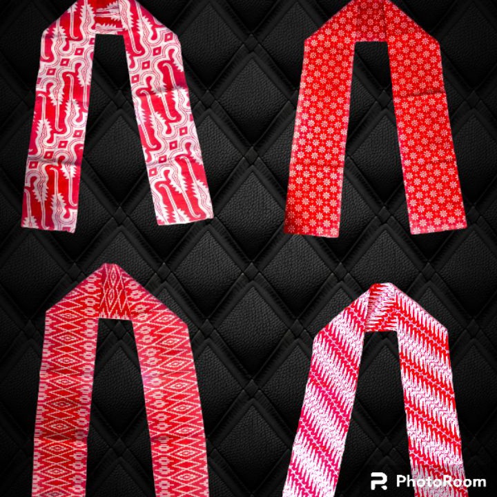 Selendang Merah Putih Batik Anak  Dewasa