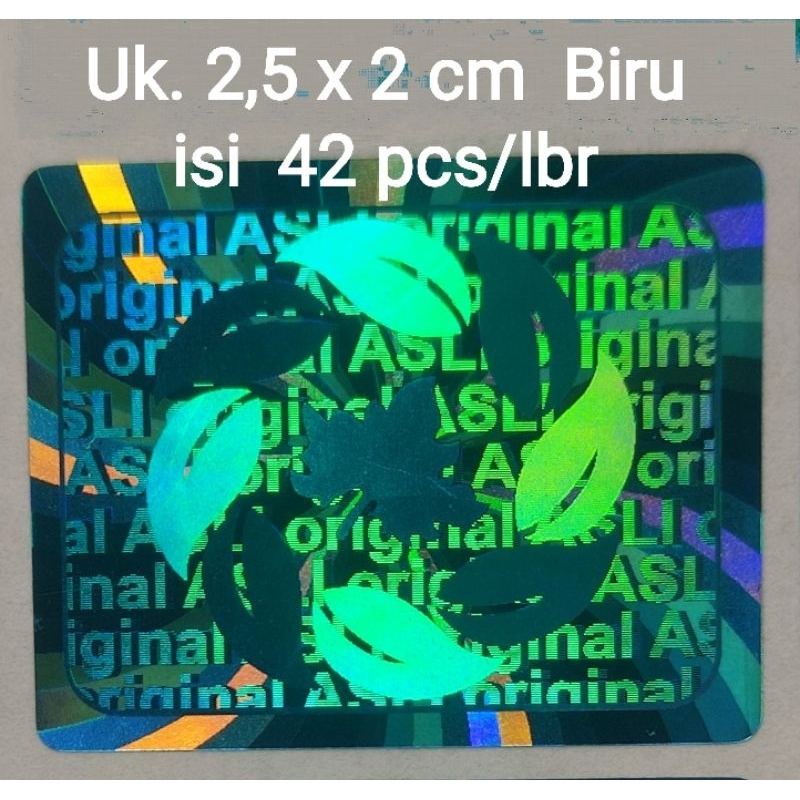 

Stiker hologram Original Asli 8 daun