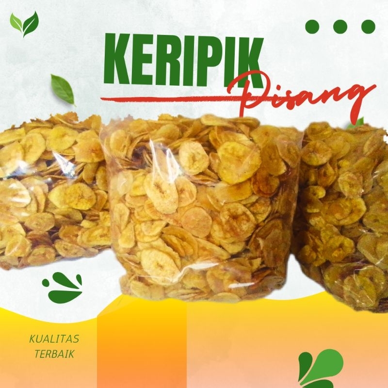 

kripik pisang koin original tanpa rasa cemilan keripik pisang makanan ringan