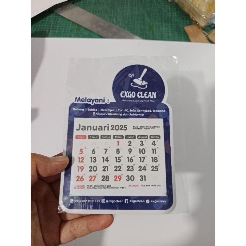 

[PROMO] KALENDER MINI MAGNET KULKAS CUSTOM 2025-GIFT CUSTOMER