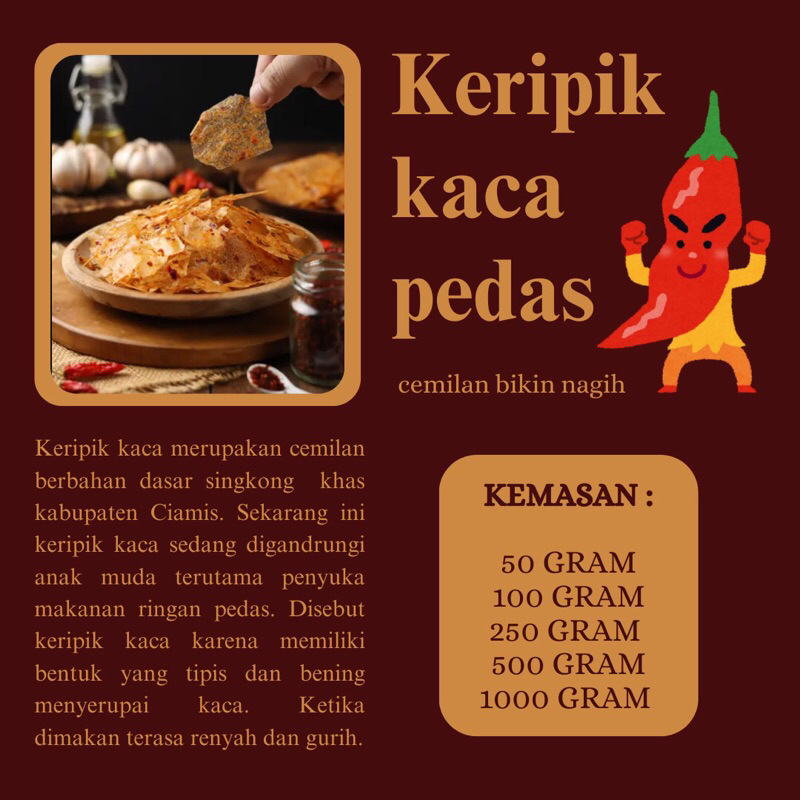 

Keripik Kaca Pedas