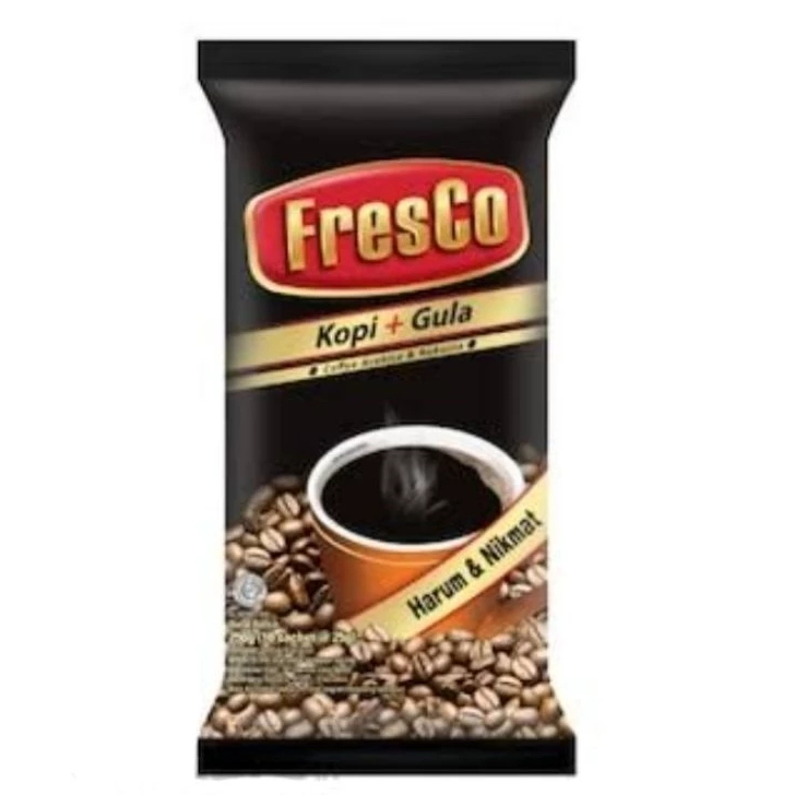 

Fresco Kopi+Gula 1bag (8 x 23gr)-Kopi Instan-Toserba Gadjah-Ekonomis XF 23