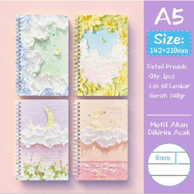 

Notebook A5 / Buku Diary / Buku Jurnal / Buku Catatan