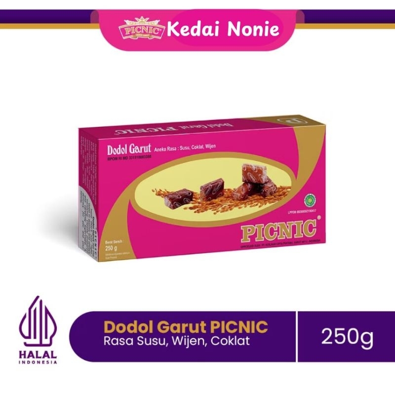 

Dodol Classic PICNIC Original / Dodol Garut PICNIC 250gr / Dodol Khas Garut Picnic Original