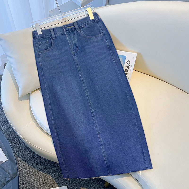 | kekinian.factory | Rok Skirt Highwaist Panjang Jeans Wanita Rok Span Wanita Jeans Skirt Rok Jeans 