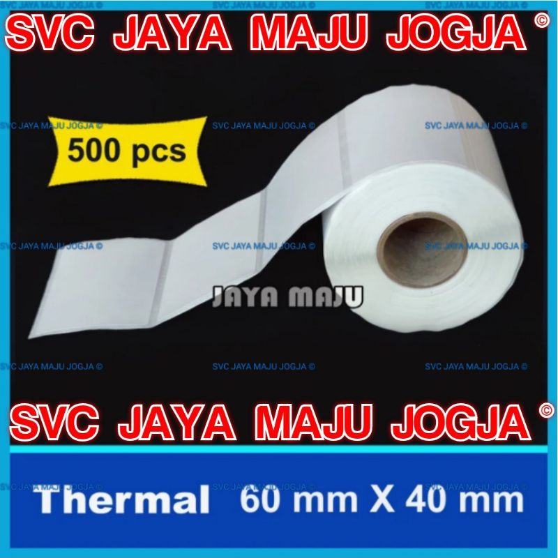 

LABEL BARCODE 60 X 40 MM KERTAS STICKER DIRECT THERMAL 60X40 ISI 500 PCS || LABEL BARCODE TANPA RIBBON || 60 X 40 THERMAL TOP COAT - 1 LINE - FACE OUT - ISI 500 PCS || 60X40 6X4 CM - TOKO PECAH BELAH TOKO KELONTONG TOKO OLEH-OLEH WARUNG