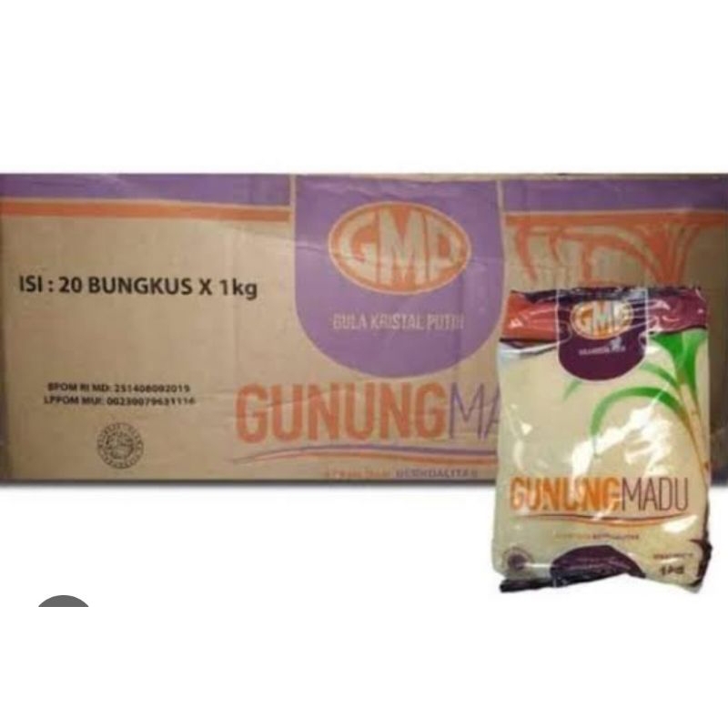 

Gula Gmp Gunung Madu 1 Kg ( 1 Karton x 20 Bungkus)