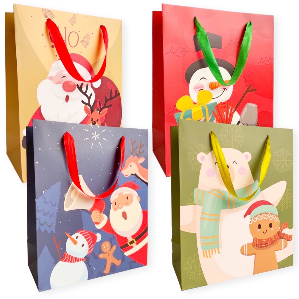 

W! Accessories Kantong Kertas / Paper Bag Natal Santa 32x26x12cm 70180600