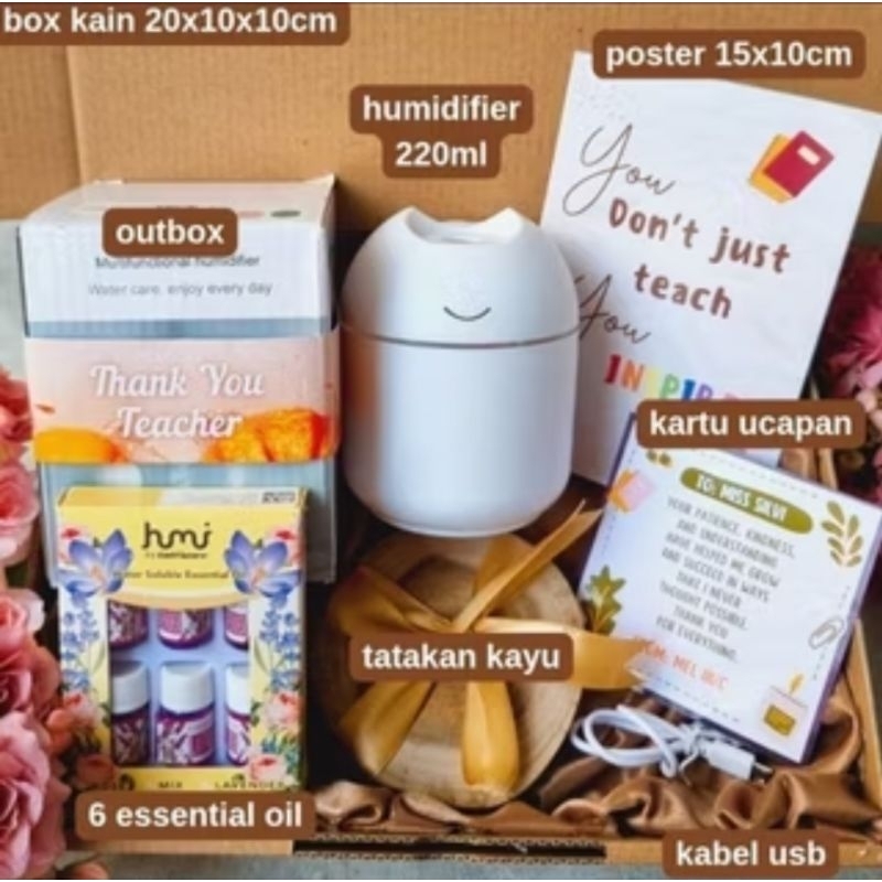 Mini Humidifier Kado Souvenir Guru / Hadiah Perpisahan Sekolah
