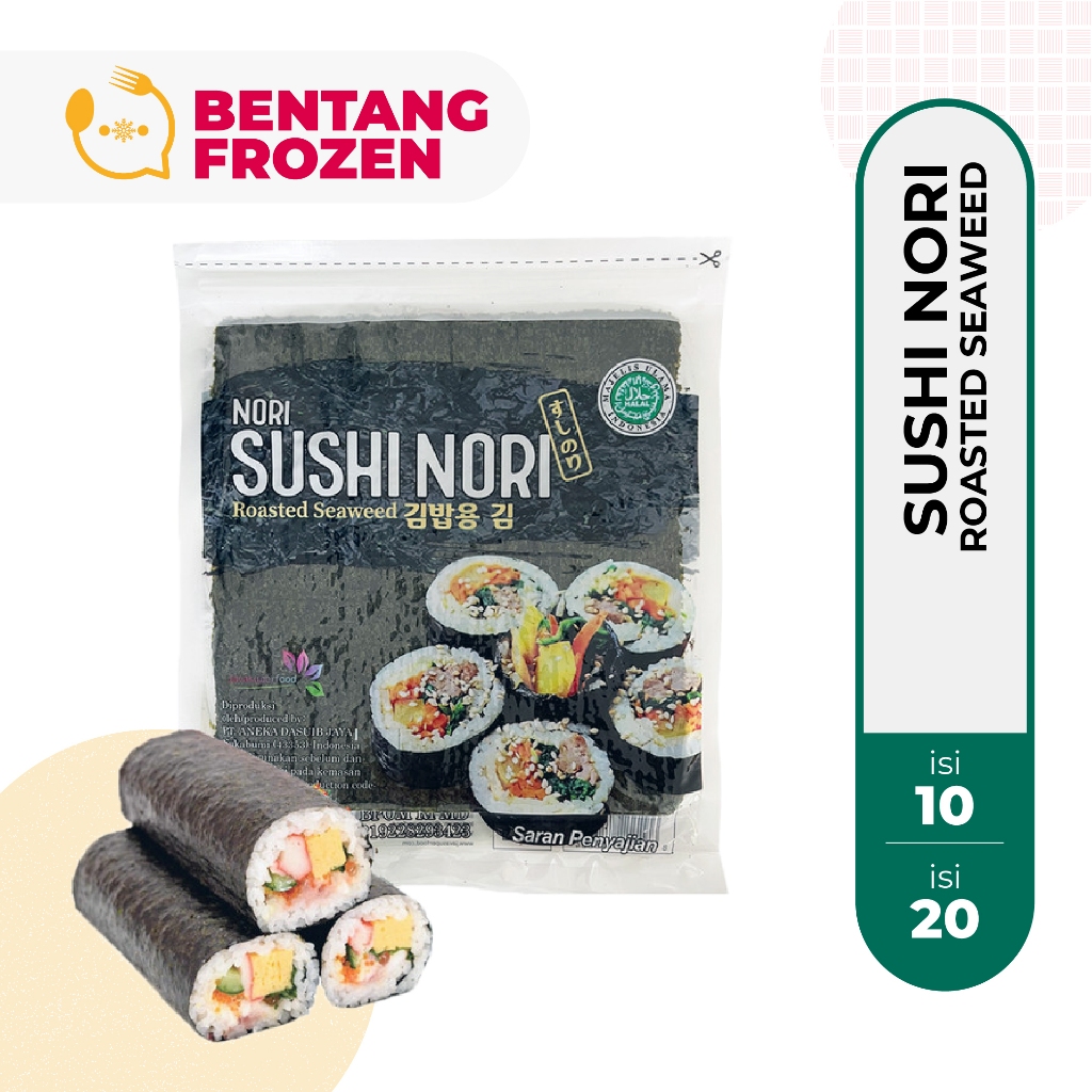

Sushi Nori 5/10/20 Lembar/Sheet | Nori Seaweed Rumput Laut Panggang Halal