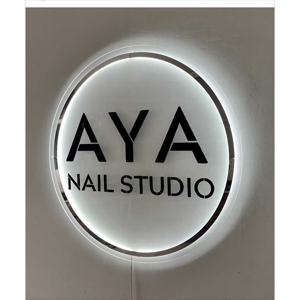 CUSTOM PAPAN LOGO BISNIS AKRILIK/ PAPAN LOGO USAHA/ PAPAN LOGO PERUSAHAAN