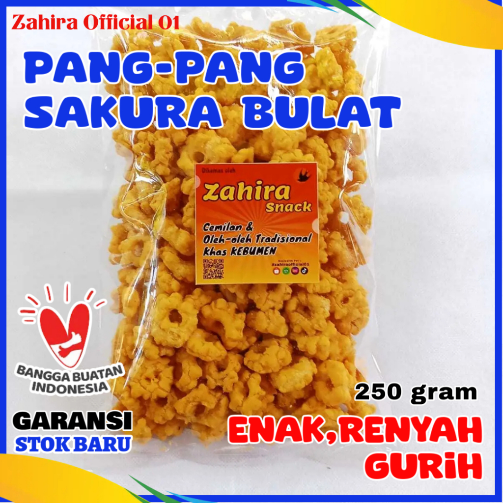 

Snack Sari Udang Salome Pang-pang Sakura Bulat Enak Gurih Renyah 250gram