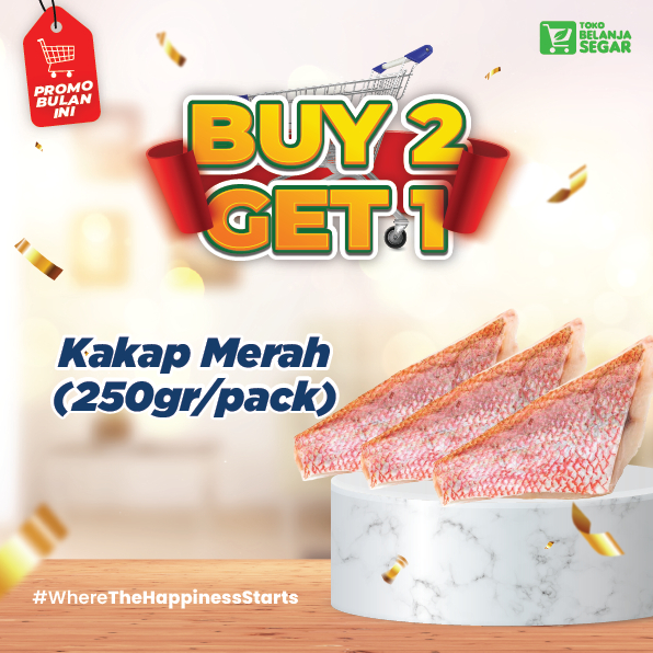 

Buy 2 Get 1 Kakap Merah (250gram) - Saltic