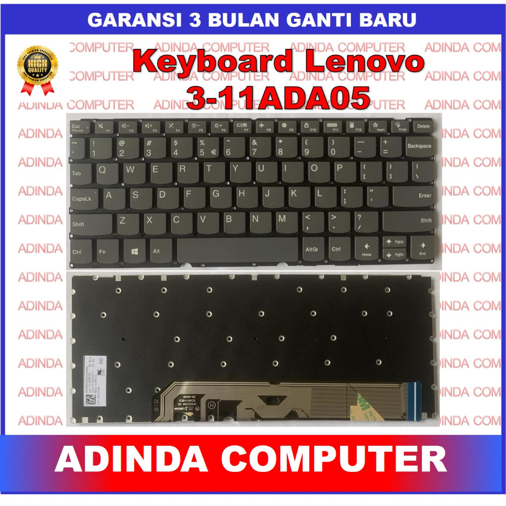Keyboard Lenovo Ideapad Flex 3 11ADA05 11IGL05 3-11ADA05 3-11IGL05 82B2 Delete